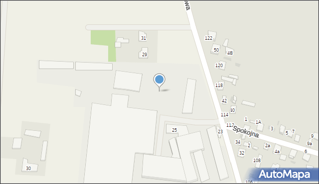Komorowo, Kolejowa, 27, mapa Komorowo