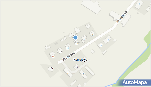 Komorowo, Komorowo, 10/2, mapa Komorowo