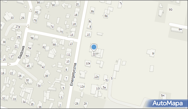 Komorowo, Komorowo, 11, mapa Komorowo