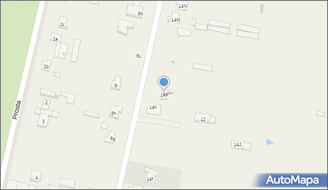 Komorowo, Komorowo, 14K, mapa Komorowo