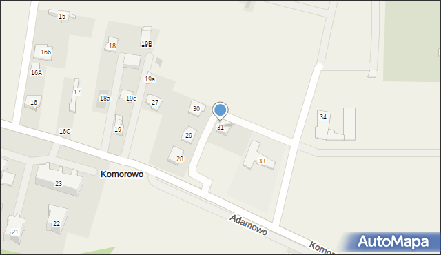 Komorowo, Komorowo, 31, mapa Komorowo
