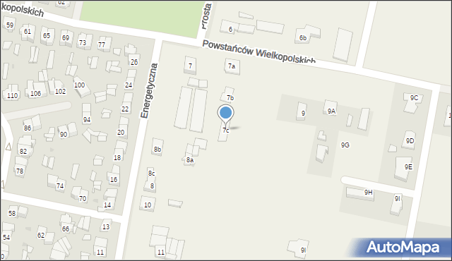 Komorowo, Komorowo, 7c, mapa Komorowo