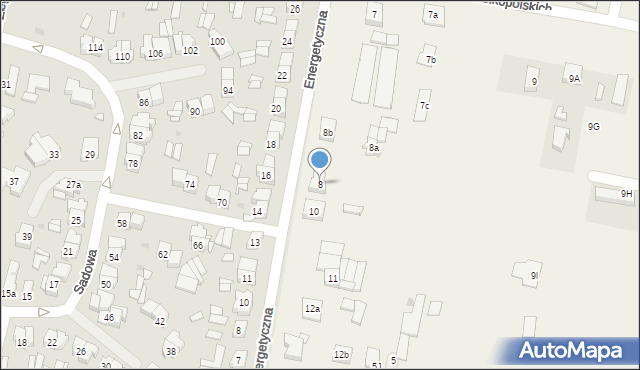 Komorowo, Komorowo, 8, mapa Komorowo