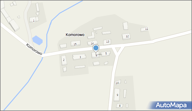 Komorowo, Komorowo, 4, mapa Komorowo