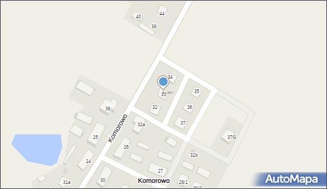 Komorowo, Komorowo, 33, mapa Komorowo