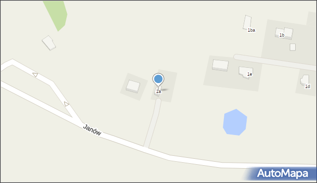 Komorowo Żuławskie, Komorowo Żuławskie, 1a, mapa Komorowo Żuławskie