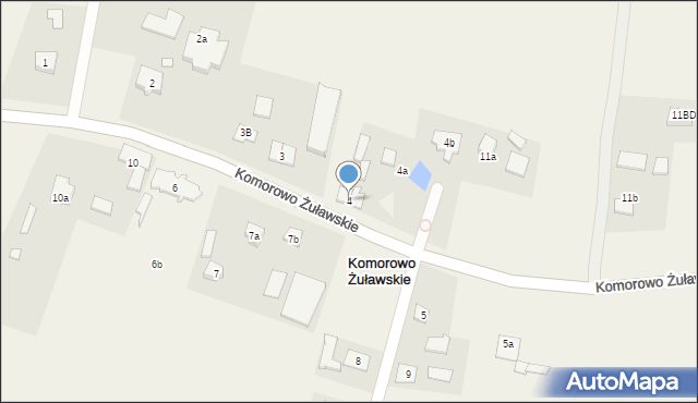 Komorowo Żuławskie, Komorowo Żuławskie, 4, mapa Komorowo Żuławskie