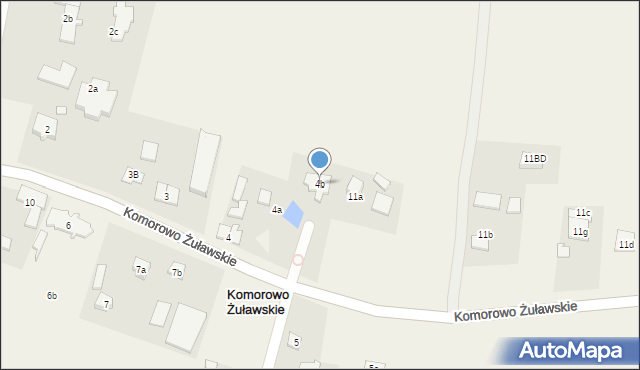 Komorowo Żuławskie, Komorowo Żuławskie, 4b, mapa Komorowo Żuławskie