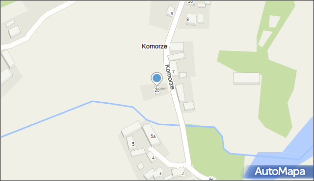 Komorze, Komorze, 20, mapa Komorze