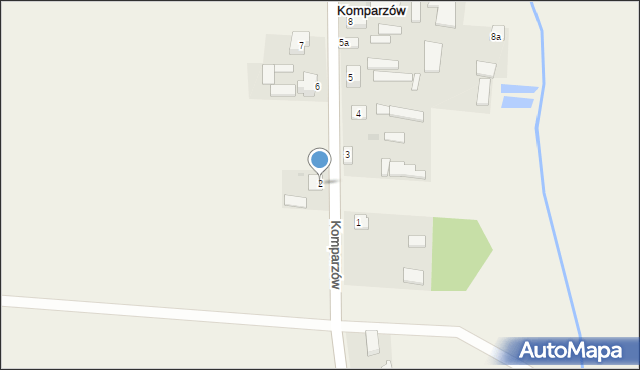 Komparzów, Komparzów, 2, mapa Komparzów