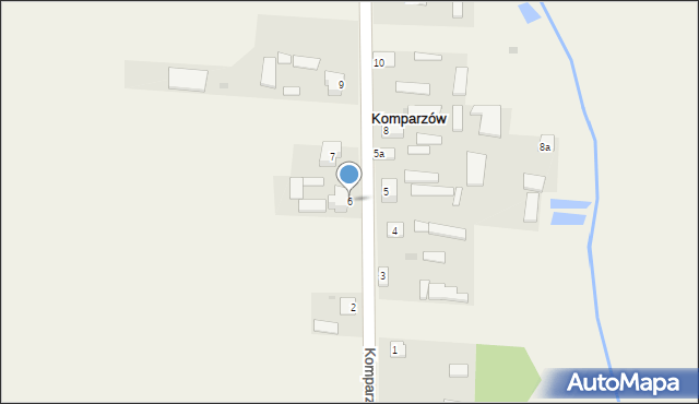Komparzów, Komparzów, 6, mapa Komparzów