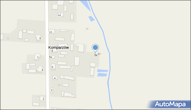 Komparzów, Komparzów, 8a, mapa Komparzów