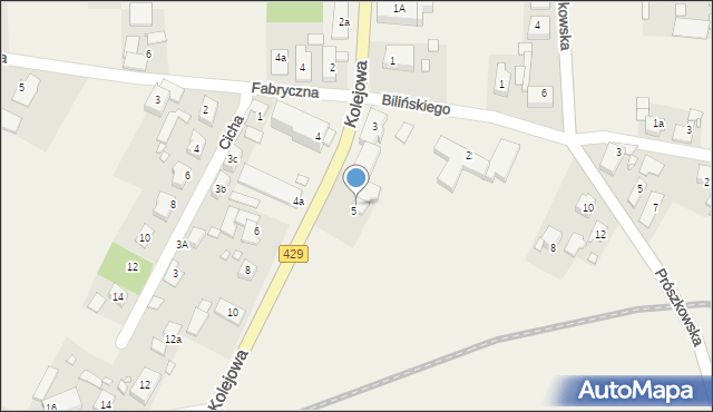 Komprachcice, Kolejowa, 7, mapa Komprachcice