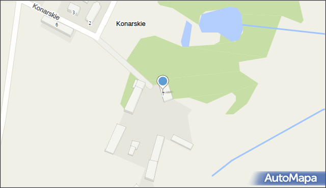 Konarskie, Konarskie, 7, mapa Konarskie