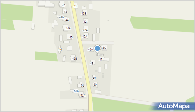 Konary, Konary, 47a, mapa Konary