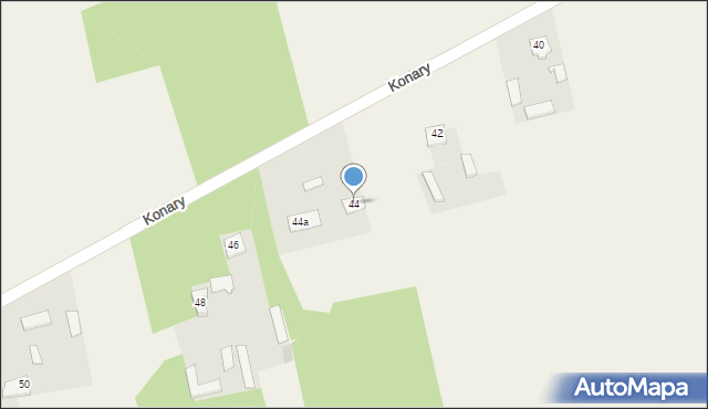 Konary, Konary, 44, mapa Konary