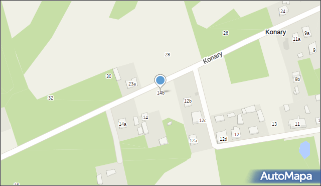 Konary, Konary, 14b, mapa Konary