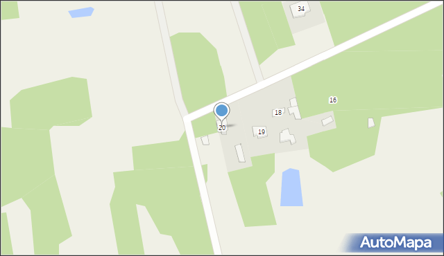 Konary, Konary, 20, mapa Konary