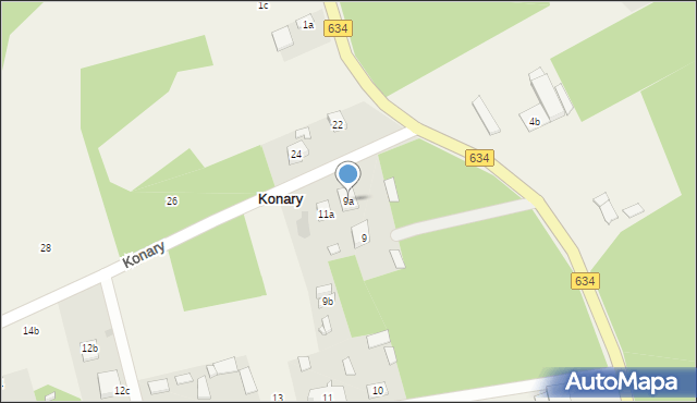 Konary, Konary, 9a, mapa Konary