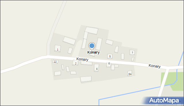 Konary, Konary, 3, mapa Konary