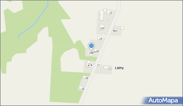 Konary, Konary, 26a, mapa Konary