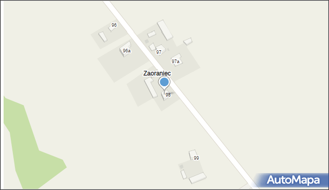 Konary, Konary, 98a, mapa Konary