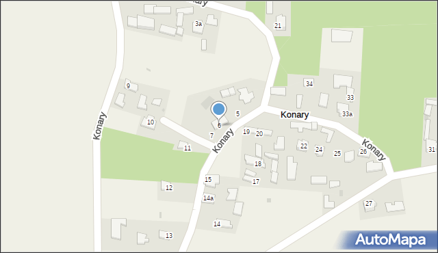 Konary, Konary, 6, mapa Konary