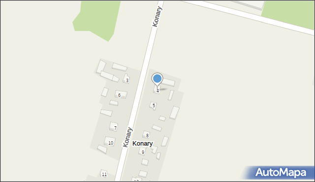 Konary, Konary, 4, mapa Konary