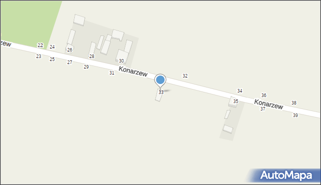 Konarzew, Konarzew, 33, mapa Konarzew