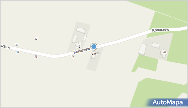 Konarzew, Konarzew, 43a, mapa Konarzew
