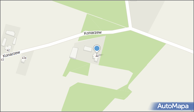 Konarzew, Konarzew, 44, mapa Konarzew