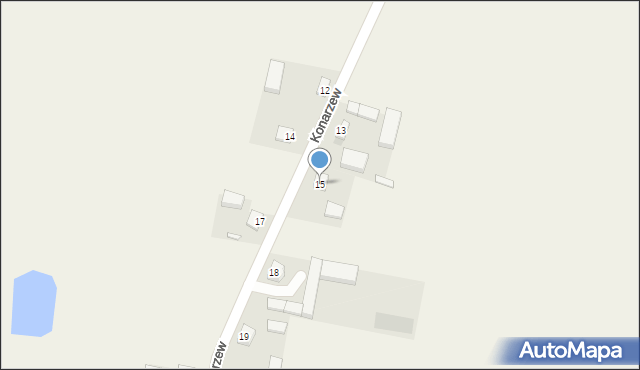 Konarzew, Konarzew, 15, mapa Konarzew