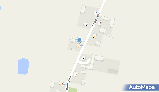 Konarzew, Konarzew, 17, mapa Konarzew