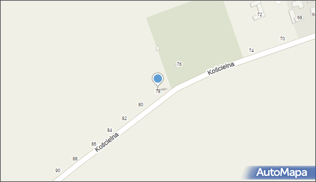 Konarzewo, Kościelna, 78, mapa Konarzewo