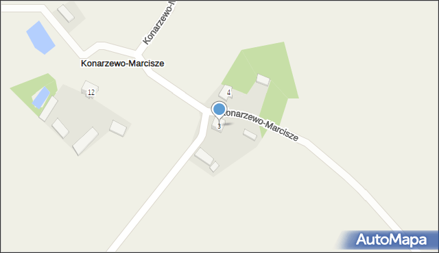 Konarzewo-Marcisze, Konarzewo-Marcisze, 3, mapa Konarzewo-Marcisze