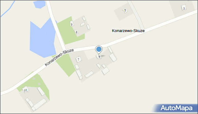 Konarzewo-Skuze, Konarzewo-Skuze, 6, mapa Konarzewo-Skuze