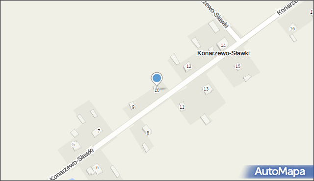 Konarzewo-Sławki, Konarzewo-Sławki, 10, mapa Konarzewo-Sławki
