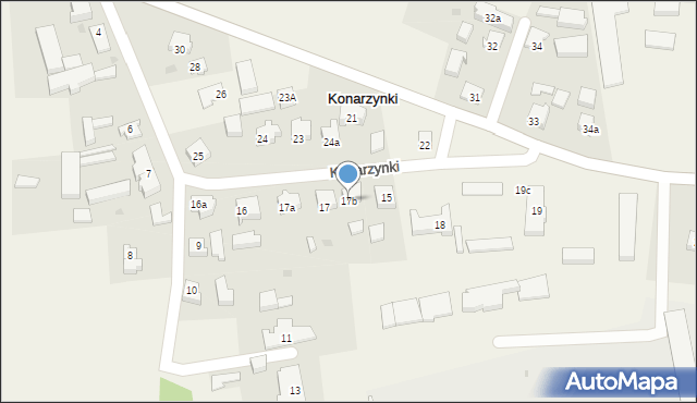 Konarzynki, Konarzynki, 17b, mapa Konarzynki