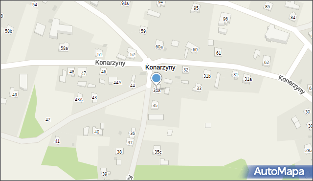 Konarzyny, Konarzyny, 34a, mapa Konarzyny