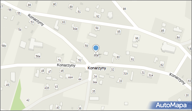 Konarzyny, Konarzyny, 60a, mapa Konarzyny