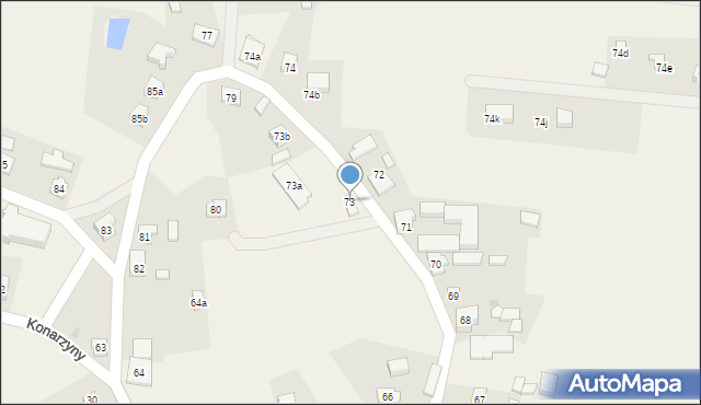 Konarzyny, Konarzyny, 73, mapa Konarzyny