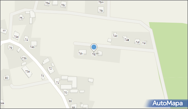 Konarzyny, Konarzyny, 74j, mapa Konarzyny