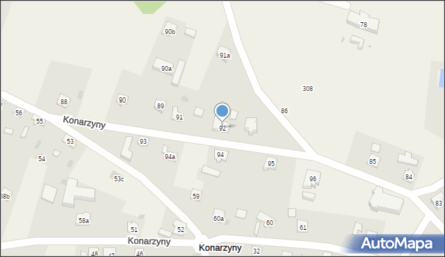 Konarzyny, Konarzyny, 92, mapa Konarzyny