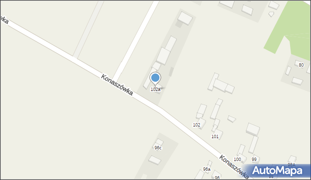 Konaszówka, Konaszówka, 102a, mapa Konaszówka