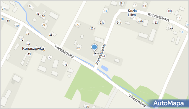 Konaszówka, Konaszówka, 25, mapa Konaszówka