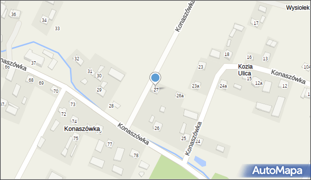 Konaszówka, Konaszówka, 27, mapa Konaszówka