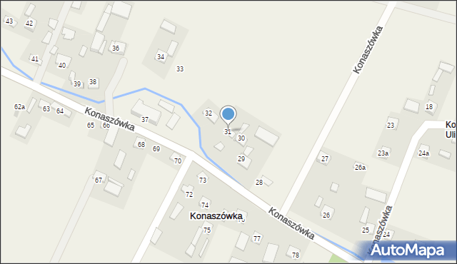 Konaszówka, Konaszówka, 31, mapa Konaszówka