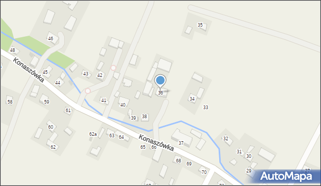 Konaszówka, Konaszówka, 36, mapa Konaszówka