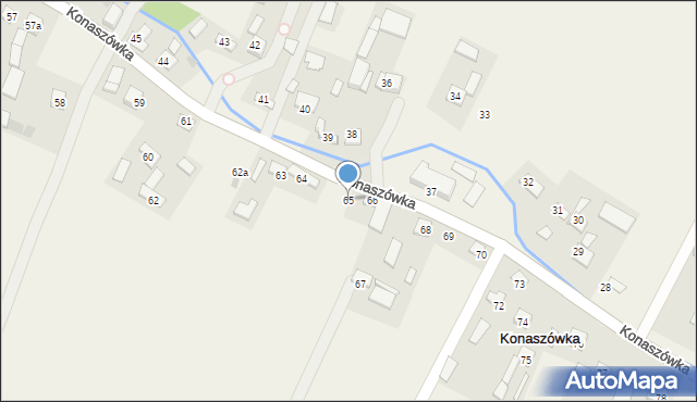 Konaszówka, Konaszówka, 65, mapa Konaszówka