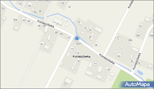 Konaszówka, Konaszówka, 73, mapa Konaszówka